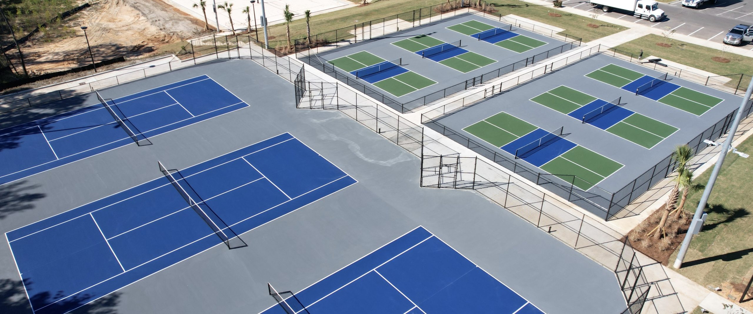 Pickleball courts at The Land