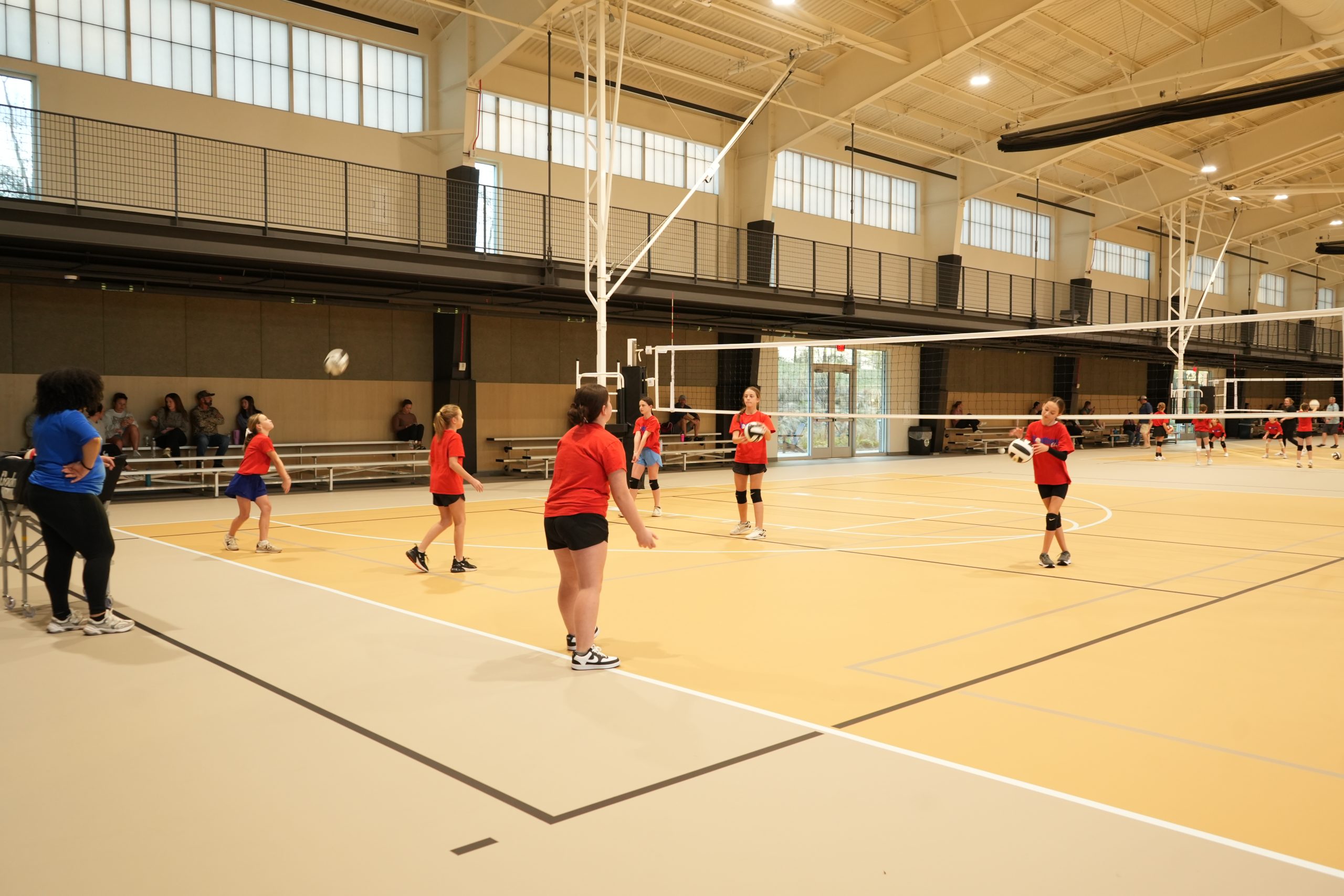 Volleyball courts at The Land